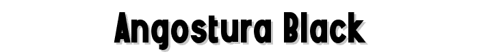Angostura Black font
